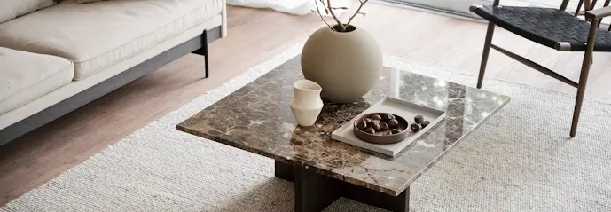 Brooksville soffbord brun marmor