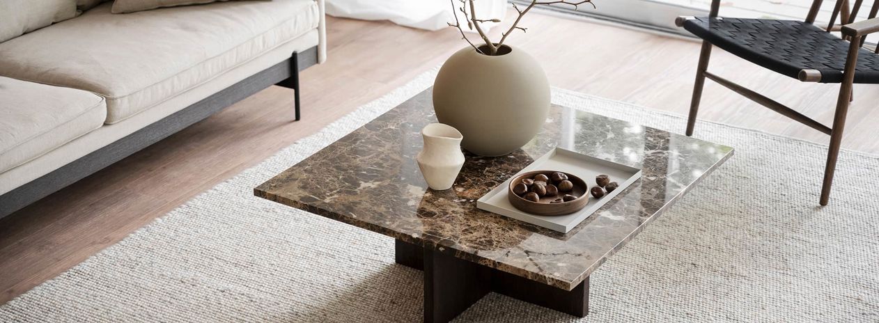 Brooksville soffbord brun marmor