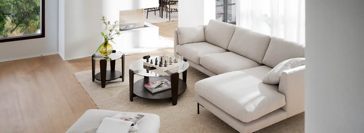 Corwin sofa and arran coffee table