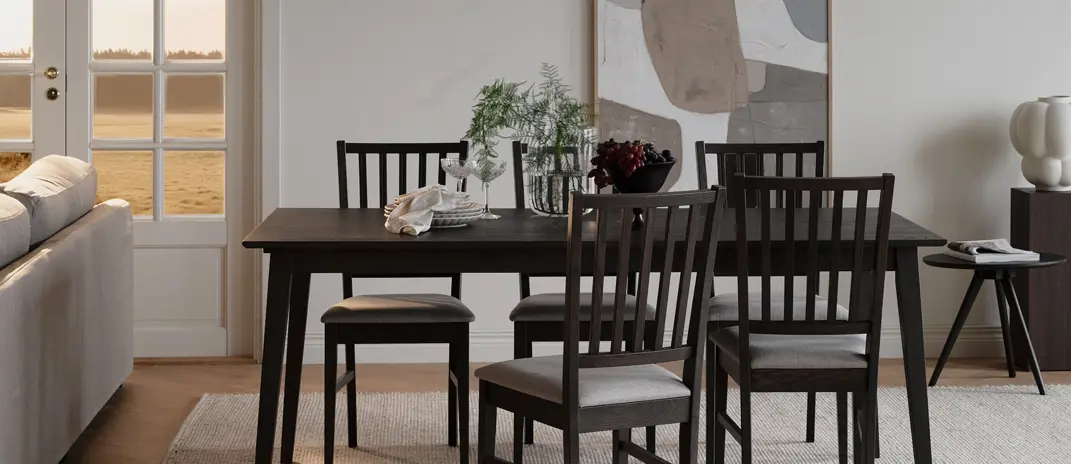 Filippa dining table brown filippa chair.
