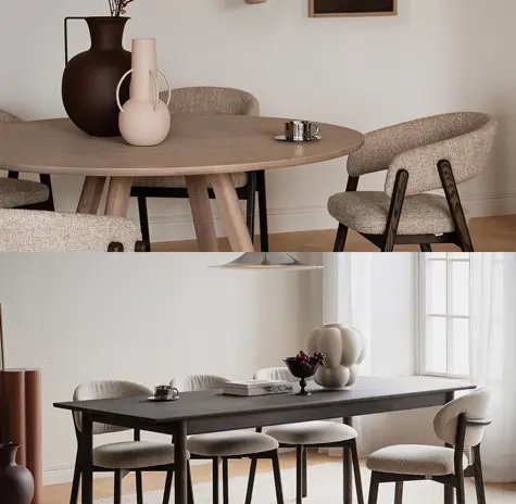 Round or rectangular dining table derrymore patterson clapperton barnaby.