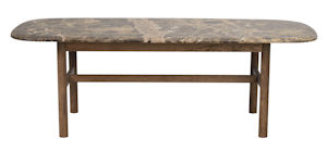 Produktbild Hammond soffbord 135x62 brun ek/brun marmor b