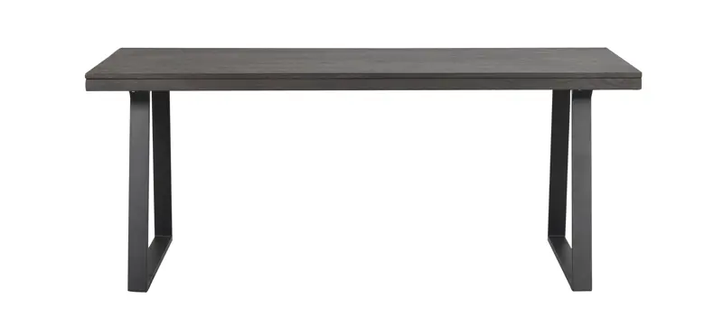 Brooklyn matbord  m.brun ek/U-ben svart metall a.