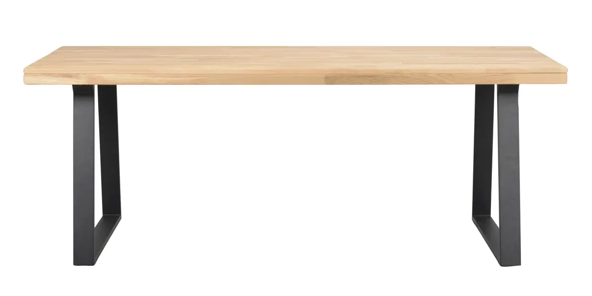 Brooklyn esstisch, UBeine, Eiche/Schwarz, 170x95 cm