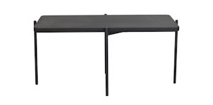 Produktbild Shelton soffbord 95x50 svart ask/svart metall b