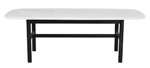 Produktbild Hammond soffbord 135x62 svart ek/vit marmor b2