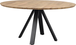 Product Carradale matbord Ø150 ek/V-ben svart metal b