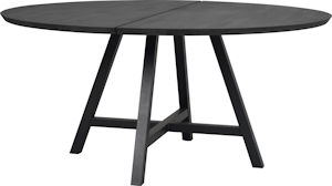 Produktbild Carradale matbord Ø150 svart ask/A-ben svart metall a
