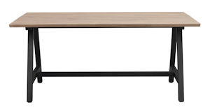 Produktbild Carradale matbord 170 ek/A-ben svart metall b
