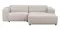 Willard soffa 3-sits med schäslong H beige tyg (k4) a