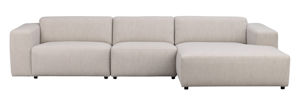 Product Willard soffa 4-sits med schäslong H ljusbeige tyg (k4) b