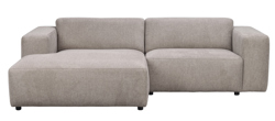 Willard soffa 3-sits med schäslong V beige tyg (k1) a