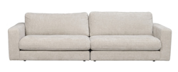 Duncan soffa 3-sits ljusgrått tyg (k3) a