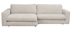 Duncan soffa 3-sits med schäslong V ljusgrått tyg (k3) a