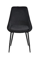 Produktbild Sierra stol svart sammet/svarta metall ben b