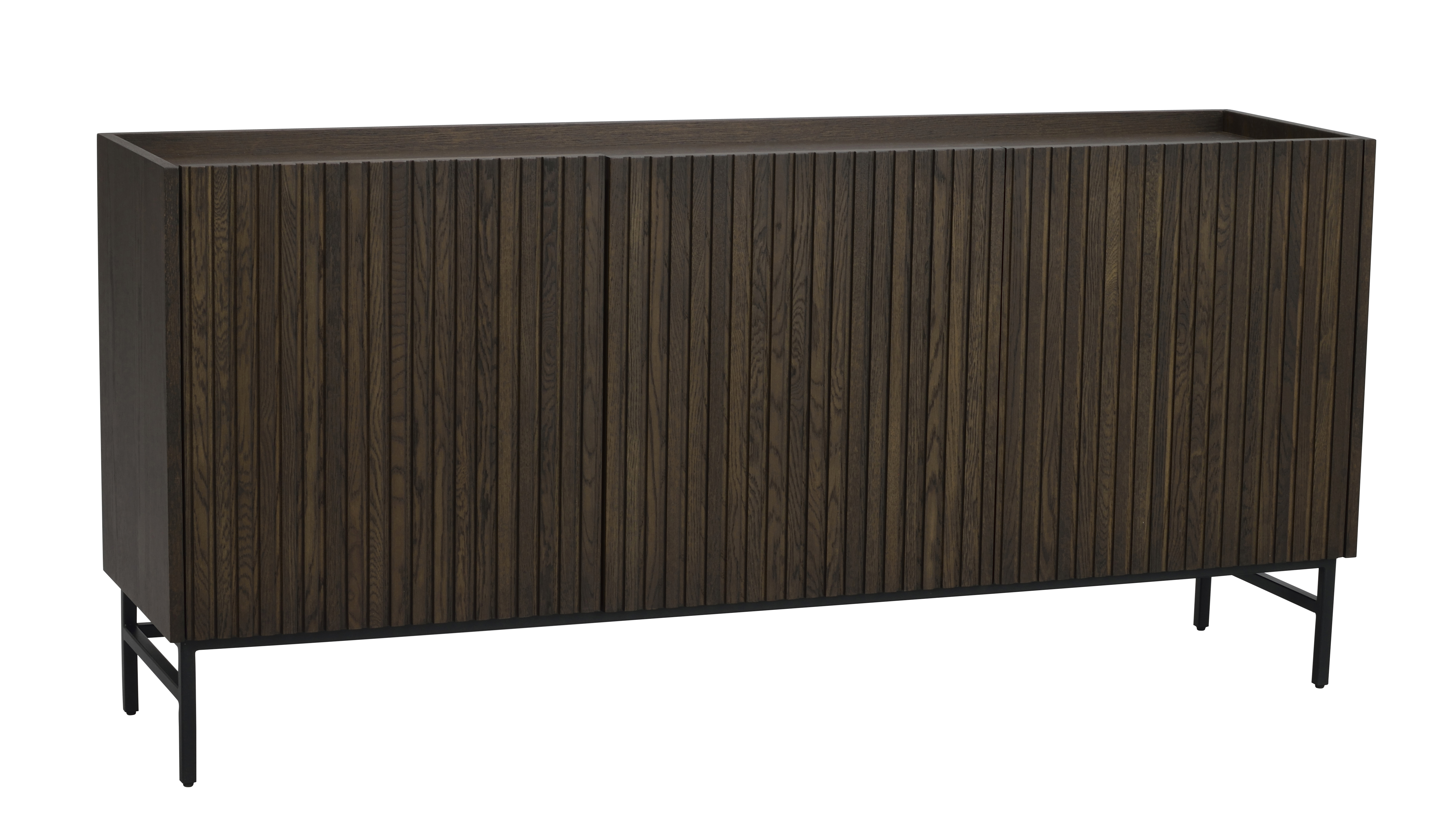 Halifax sideboard, Brown/black, 160x40x75 cm | Rowico Home
