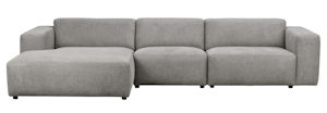 Produktbild Willard soffa 4-sits med schäslong V grå-beige tyg (k1) b