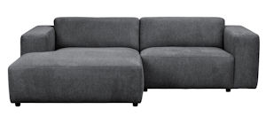 Produktbild Willard soffa 3-sits med schäslong V mörkgrått tyg (k1) b