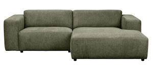 Produktbild Willard soffa 3-sits med schäslong H grönt tyg (k1) b