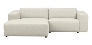 Produktbild Willard soffa 3-sits med schäslong V vitt tyg (k4) b