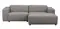 Willard soffa 3-sits med schäslong H grått tyg (k4) a