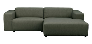 Produktbild Willard soffa 3-sits med schäslong H grönt tyg (k4) b