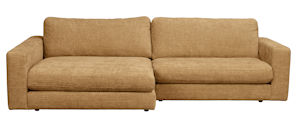 Produktbild Duncan soffa 3-sits med schäslong H gult tyg (k3) b