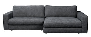 Produktbild Duncan soffa 3-sits med schäslong H mörkgrått tyg (k3) b