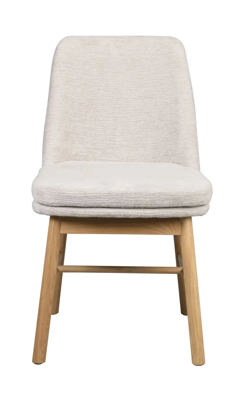 Amesbury stol ljusbeige tyg/ekben a.