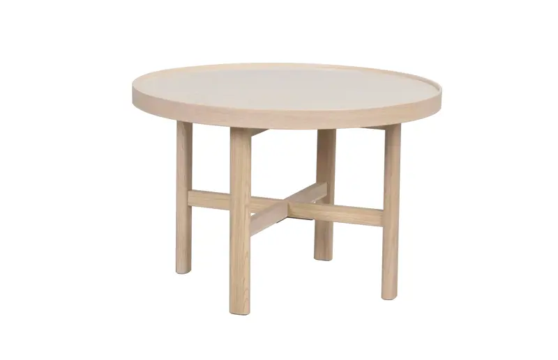 Marsden couchtisch, Beige/Weiß pigmentiert, 60x60 cm