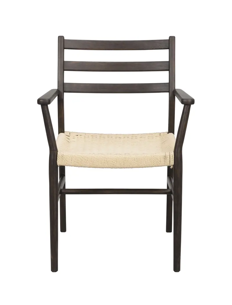 Harlan karmstol brun ek/flätad sits a.