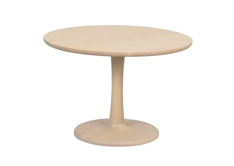 Hobart soffbord runt Ø60 vitpigmenterad ek a.