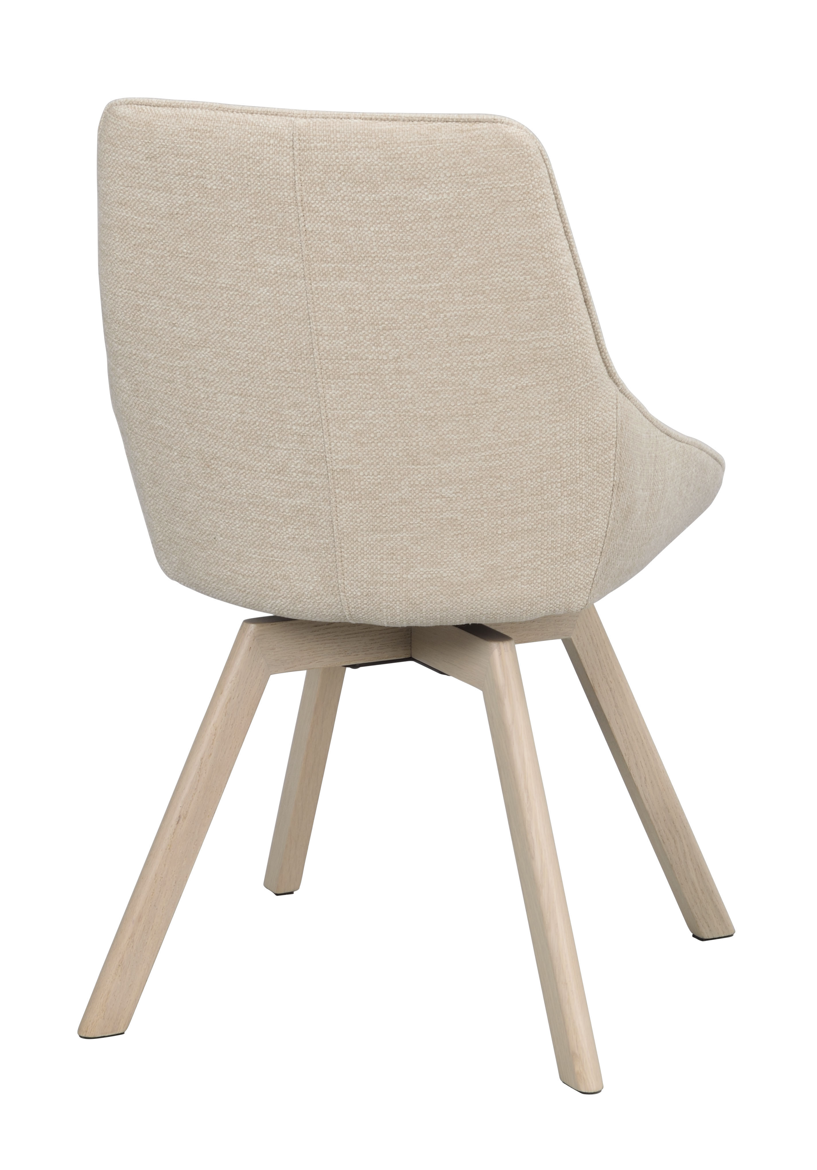 Alison chair, Swivel, Light beige/whitewash