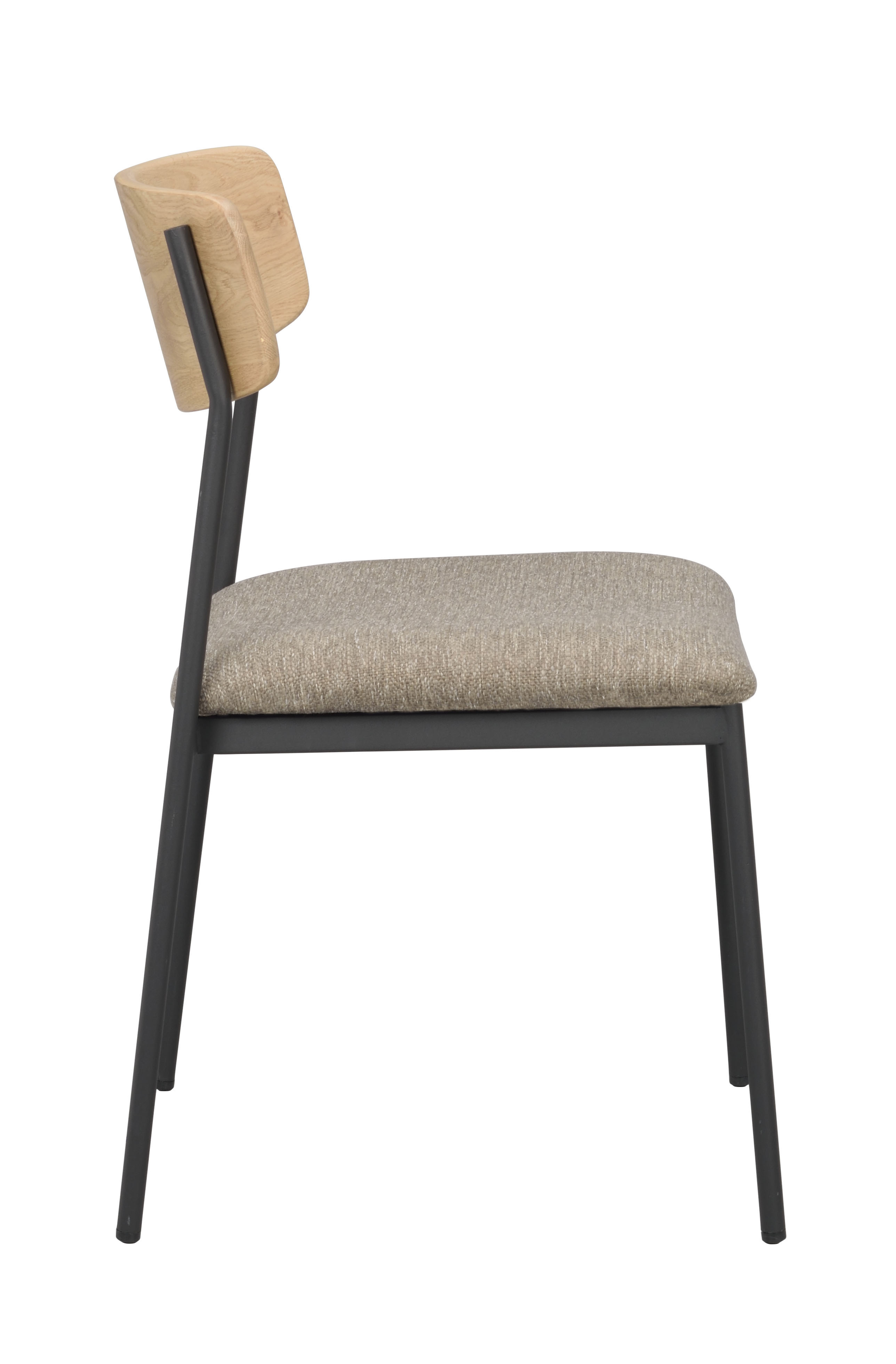 Maymont chair, Oak/dark beige/black | Rowico Home