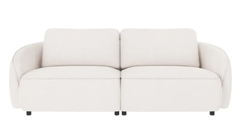 124950 b sb A Norris sofa 3-seater white fabric Alice #101 (c4).