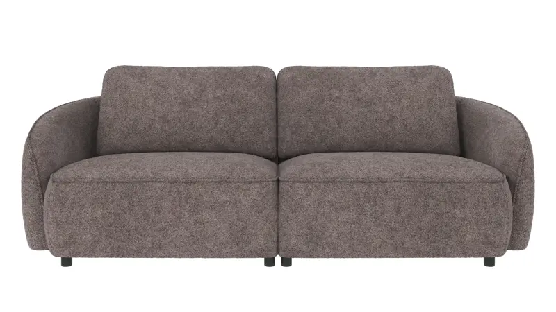 124620 b sb A Norris sofa 3-seater dark grey fabric Anna #18 (c3).