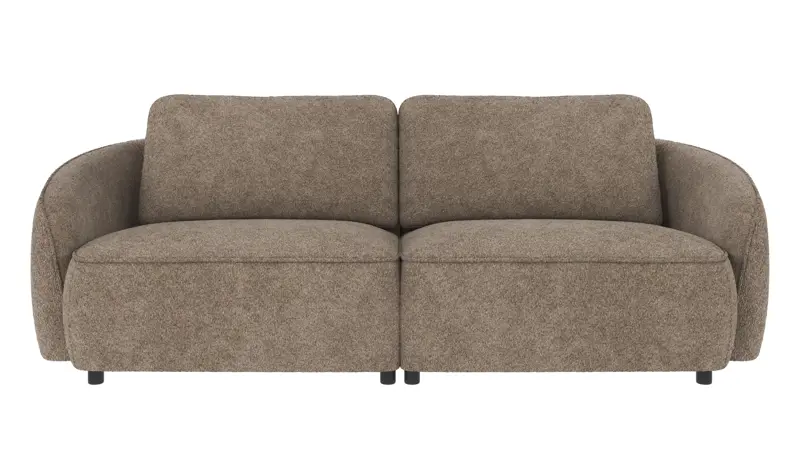 124590 b sb A Norris sofa 3-seater dark beige fabric Anna #6 (c3).