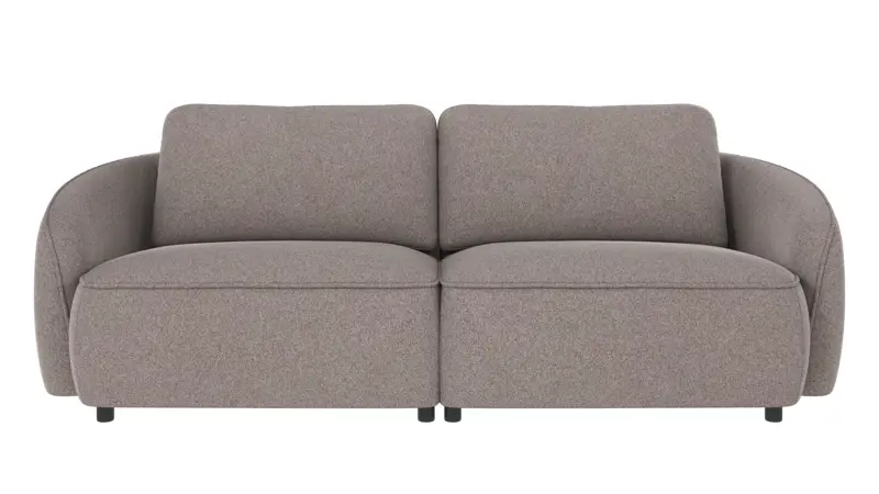 124630 b sb A Norris sofa 3-seater grey-beige fabric Brenda #7 (c1).
