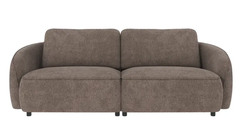 124850 b sb A Norris sofa 3-seater dark beige fabric Greg #7 (c2).