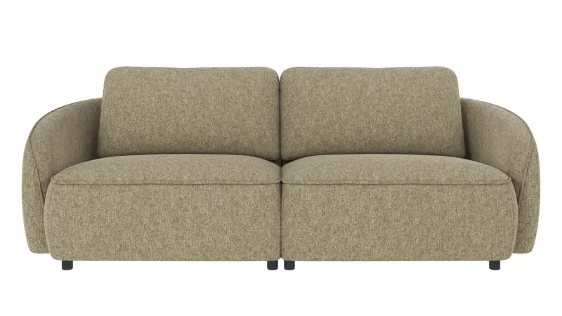 124750 b sb A Norris sofa 3-seater green fabric Max #55 (c2).
