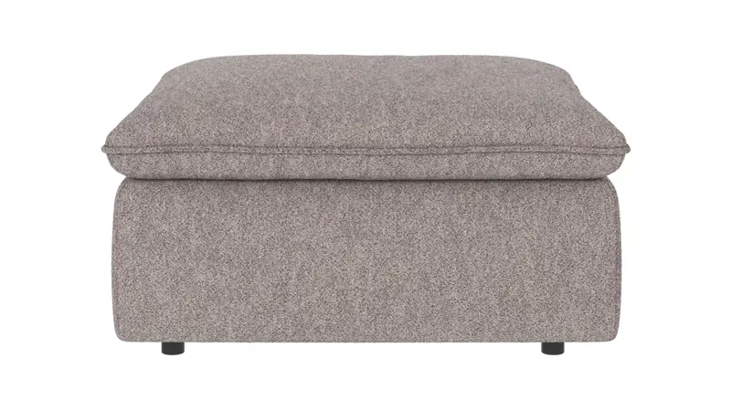 122711 b sb A Rawlins foot stool grey fabric Alice #149 (c4).