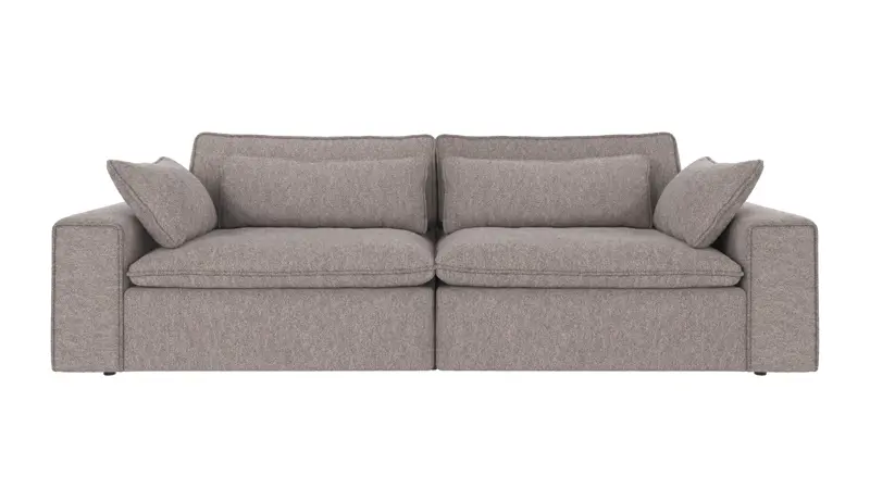 122710 b sb A Rawlins sofa 3-seater Maxi grey fabric Alice #149 (c4).
