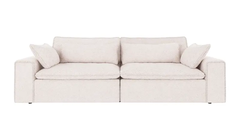 122738 b sb A Rawlins sofa 3-seater Maxi white fabric Anna #1 (c3).