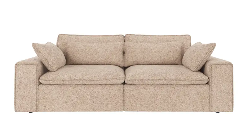 122936 b sb A Rawlins sofa 3-seater light beige fabric Anna #2 (c3).
