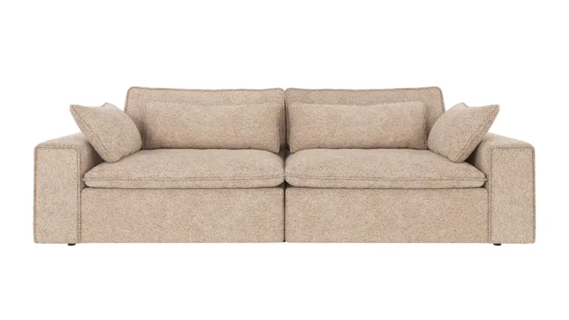 122740 b sb A Rawlins sofa 3-seater Maxi light beige fabric Anna #2 (c3).