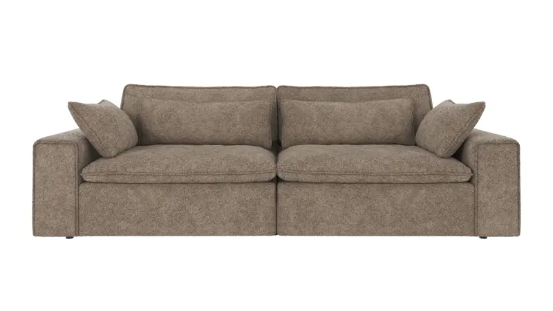 122742 b sb A Rawlins sofa 3-seater Maxi dark beige fabric Anna #6 (c3).