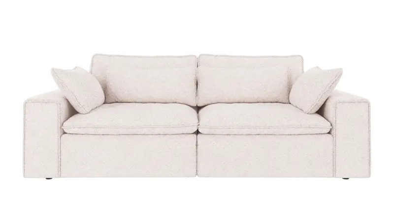 122935 b sb A Rawlins sofa 3-seater white fabric Anna #1 (c3).