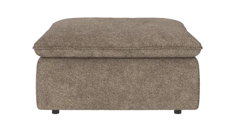 122743 b sb A Rawlins foot stool dark beige fabric Anna #6 (c3).
