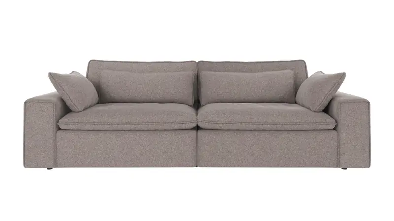 122660 b sb A Rawlins sofa 3-seater Maxi grey-beige fabric Brenda #7 (c1).