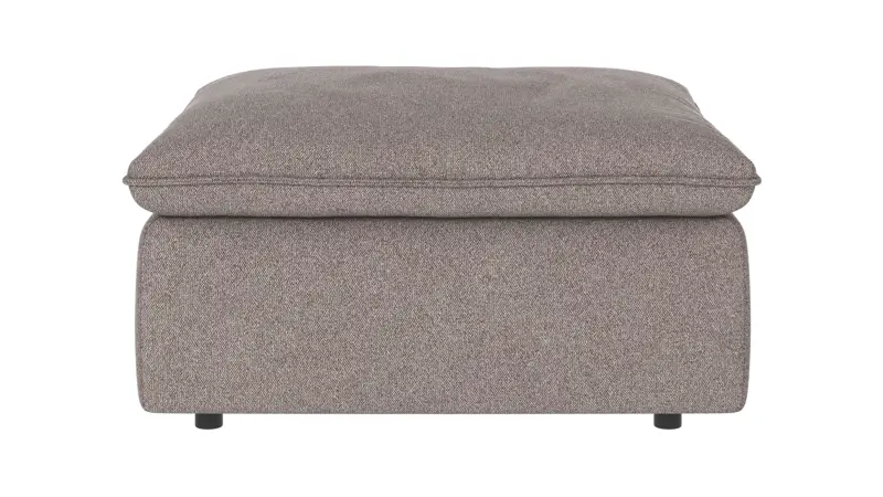 122661 b sb A Rawlins foot stool grey-beige fabric Brenda #7 (c1).